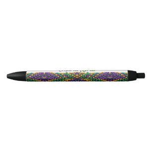 SlipperyJoe's iconic Mardi Gras–themed image elega Black Ink Pen