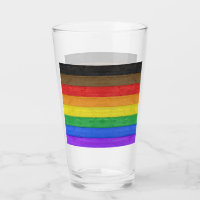 SlipperyJoe's Inclusive gay pride flag textured ru