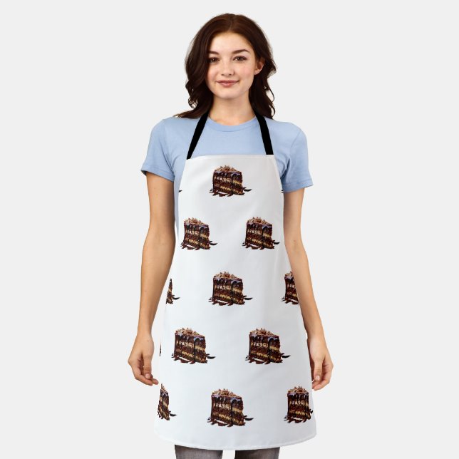 SlipperyJoe's indulgent multi-layer chocolate cake Apron (Worn)