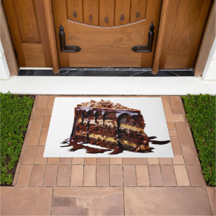 SlipperyJoe's indulgent multi-layer chocolate cake Doormat