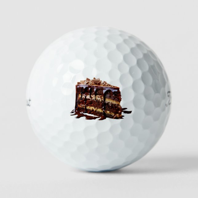 SlipperyJoe's indulgent multi-layer chocolate cake Golf Balls (Front)