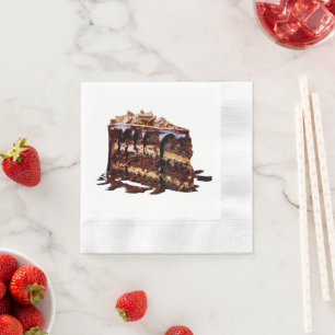 SlipperyJoe's indulgent multi-layer chocolate cake Napkin