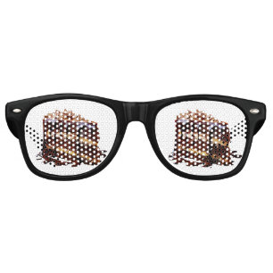 SlipperyJoe's indulgent multi-layer chocolate cake Retro Sunglasses
