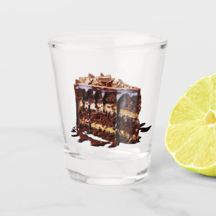 SlipperyJoe's indulgent multi-layer chocolate cake Shot Glass