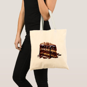 SlipperyJoe's indulgent multi-layer chocolate cake Tote Bag