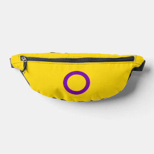 SlipperyJoe's Intersex pride flag yellow backgroun Bum Bags
