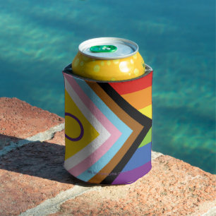 SlipperyJoe's Intersex pride flag yellow backgroun Can Cooler