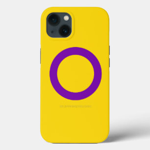 SlipperyJoe's Intersex pride flag yellow backgroun iPhone 13 Case