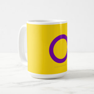 SlipperyJoe's Intersex pride flag yellow backgroun Coffee Mug