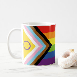 SlipperyJoe's Intersex pride flag yellow backgroun Coffee Mug