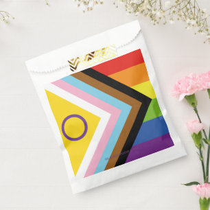 SlipperyJoe's Intersex pride flag yellow backgroun Favour Bag