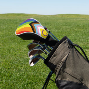 SlipperyJoe's Intersex pride flag yellow backgroun Golf Head Cover
