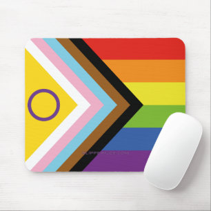 SlipperyJoe's Intersex pride flag yellow backgroun Mouse Pad