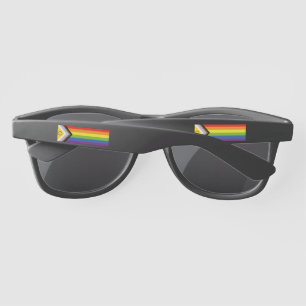 SlipperyJoe's Intersex pride flag yellow backgroun Sunglasses