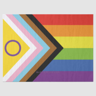 SlipperyJoe's Intersex pride flag yellow backgroun Tissue Paper