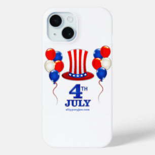 SlipperyJoe's july 4th Independence day classic Un iPhone 15 Case