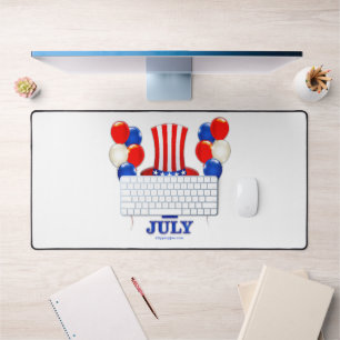SlipperyJoe's july 4th Independence day classic Un Desk Mat