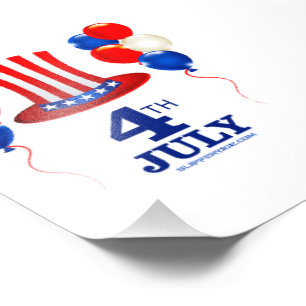 SlipperyJoe's july 4th Independence day classic Un Photo Print