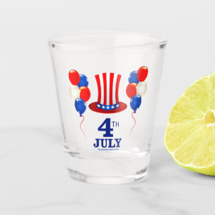 SlipperyJoe's july 4th Independence day classic Un Shot Glass