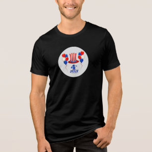 SlipperyJoe's july 4th Independence day classic Un Tri-Blend Shirt