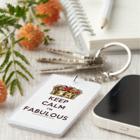 SlipperyJoe's keep calm fabulous golden crown red 