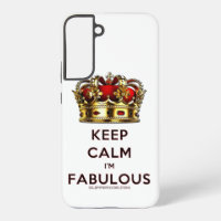 SlipperyJoe's keep calm fabulous golden crown red