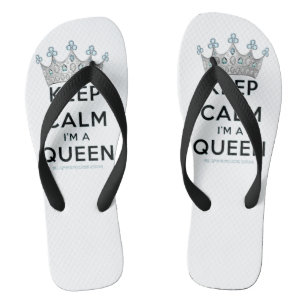 SlipperyJoe's keep calm queen polished silver crow Thongs
