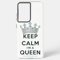 SlipperyJoe's Keep Calm Queen royal crown jewels a