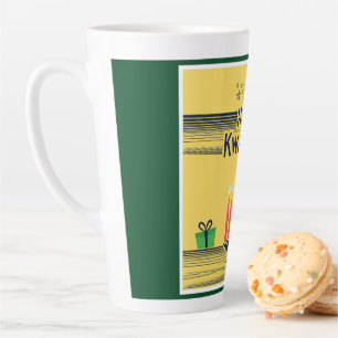 SlipperyJoe's Kwanzaa warm celebratory tone tradit Latte Mug