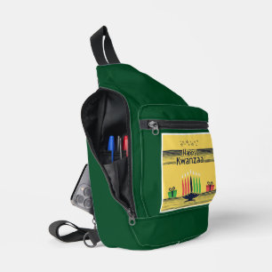 SlipperyJoe's Kwanzaa warm celebratory tone tradit Sling Bag