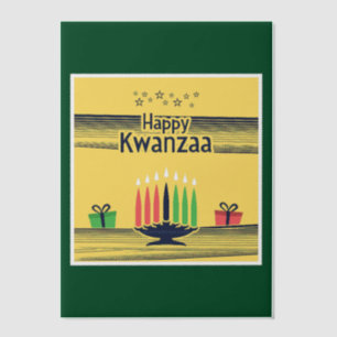 SlipperyJoe's Kwanzaa warm celebratory tone tradit Vellum Invitations