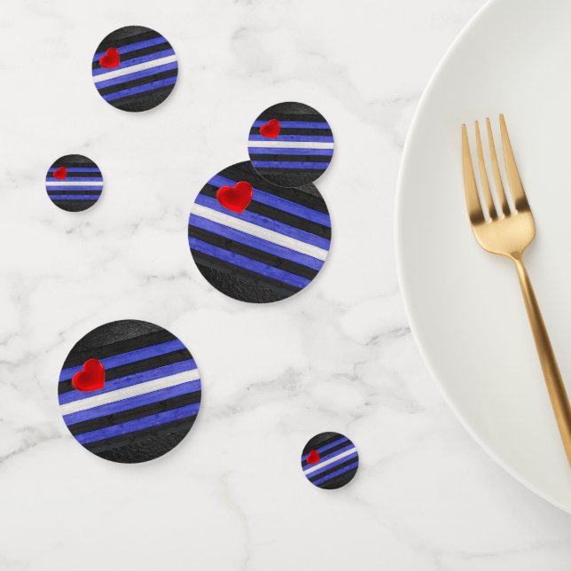 SlipperyJoe's leather pride flag black royal blue  Confetti (Group)