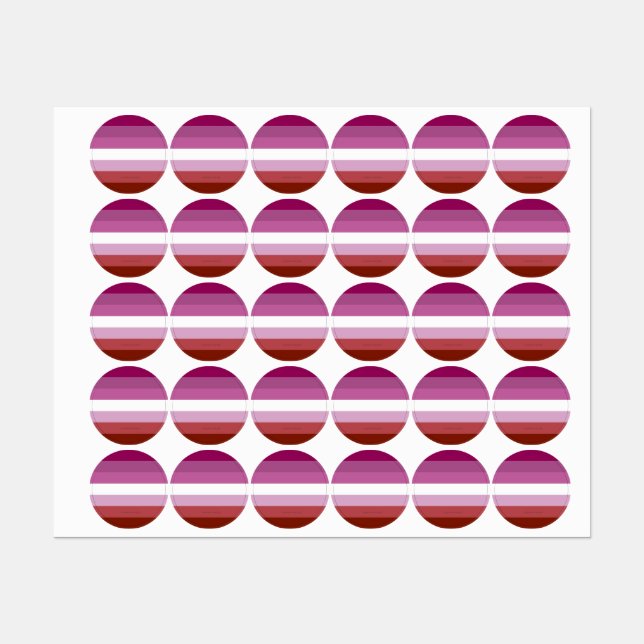 SlipperyJoe's lesbian pride flag feminine communit (Sheet)