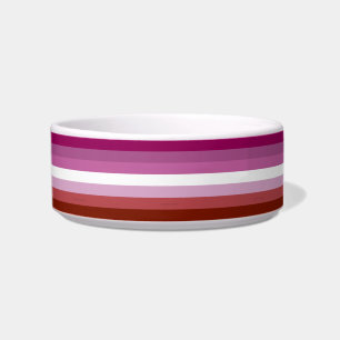 SlipperyJoe's lesbian pride flag feminine communit Bowl