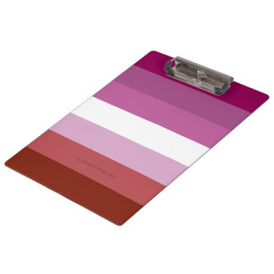 SlipperyJoe's lesbian pride flag feminine communit Clipboard