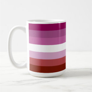 SlipperyJoe's lesbian pride flag feminine communit Coffee Mug