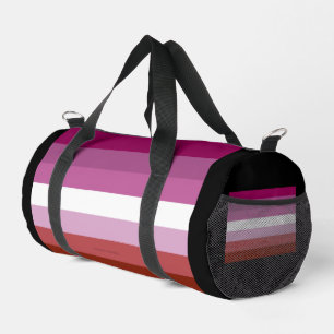 SlipperyJoe's lesbian pride flag feminine communit Duffle Bag