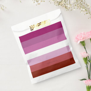 SlipperyJoe's lesbian pride flag feminine communit Favour Bag