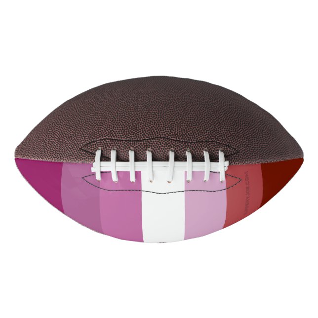 SlipperyJoe's lesbian pride flag feminine communit Football (Front)