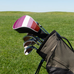 SlipperyJoe's lesbian pride flag feminine communit Golf Head Cover