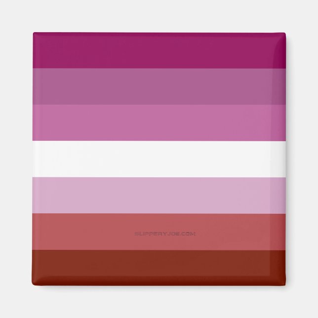 SlipperyJoe's lesbian pride flag feminine communit Magnet (Front)