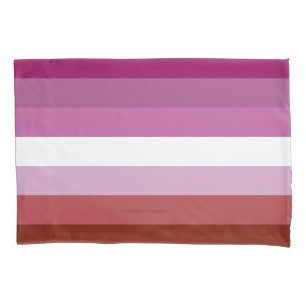 SlipperyJoe's lesbian pride flag feminine communit Pillowcase