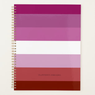 SlipperyJoe's lesbian pride flag feminine communit Planner