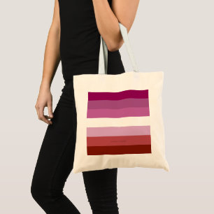 SlipperyJoe's lesbian pride flag feminine communit Tote Bag