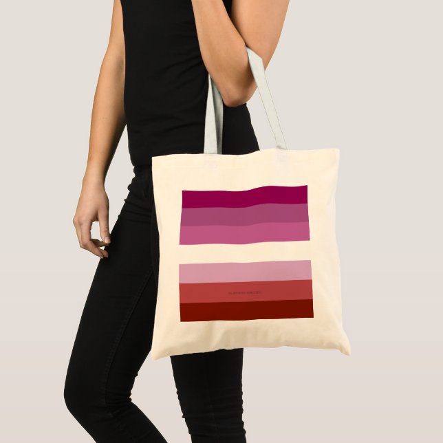 SlipperyJoe's lesbian pride flag feminine communit Tote Bag (Front (Product))