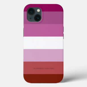 SlipperyJoe's Lesbian Pride flag feminine Lipstick iPhone 13 Case