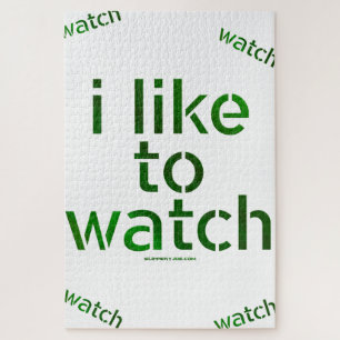 SlipperyJoe's Like to Watch Voyeurism peeping Tom  Jigsaw Puzzle