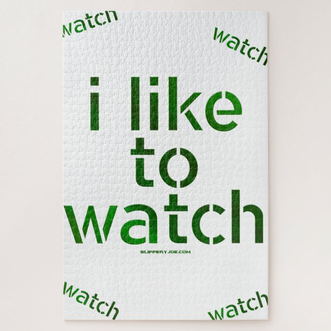 SlipperyJoe's Like to Watch Voyeurism peeping Tom  Jigsaw Puzzle (Vertical)