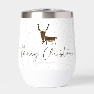 SlipperyJoe's line art silhouette reindeer minimal