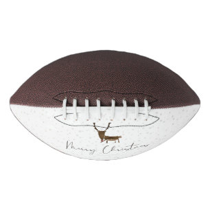 SlipperyJoe's line art silhouette reindeer minimal Football
